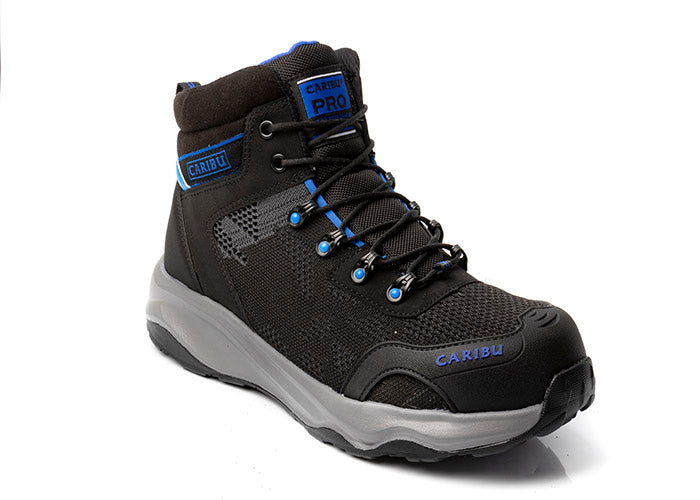 Bota Tenis de seguridad Industrial dieléctrico - Modelo Caribu 925 Negro / Azul