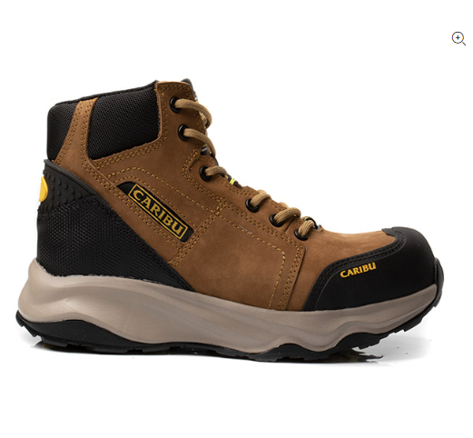 Bota Industrial - Modelo 951 Cajeta/Amarillo - Bota de seguridad, táctica y tenis de seguridad