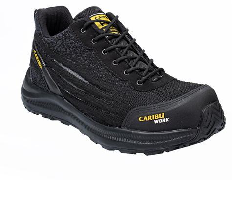 Tenis de seguridad Industrial dieléctrico para hombre - Modelo Caribu 361 Negro / Negro - Bota de seguridad, táctica y tenis de seguridad
