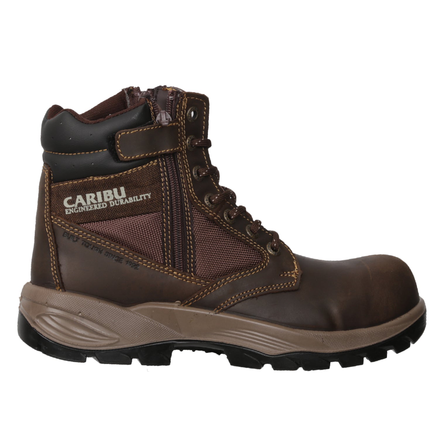 Bota de seguirdad Modelo Bota Steel Caribu Café 710 – Bota de