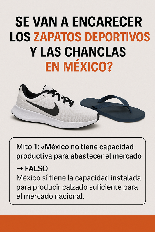 ¿Se van a encarecer los zapatos deportivos y las chanclas en México?