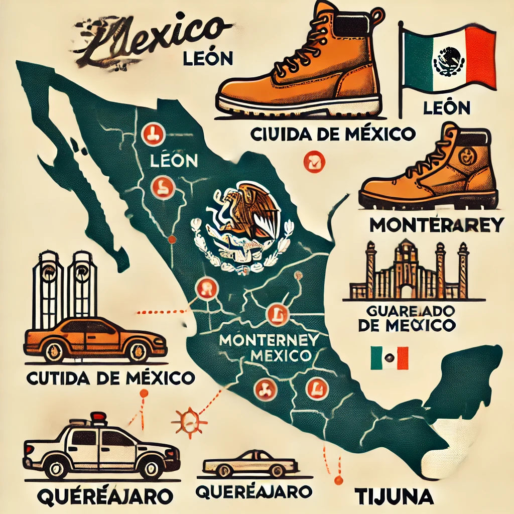 Las Mejores Ciudades en México para Vender Calzado de Seguridad Industrial