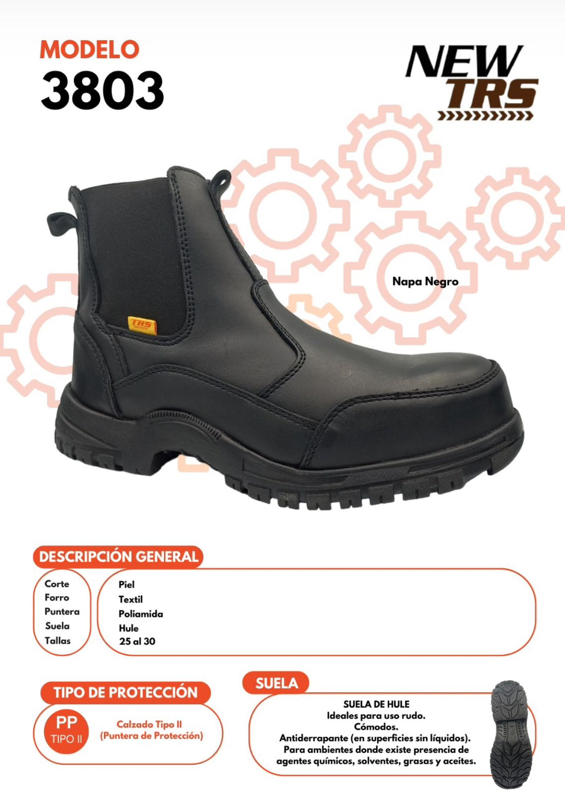 Bota de Seguridad Modelo 3803: La Elección Ideal para Soldadores