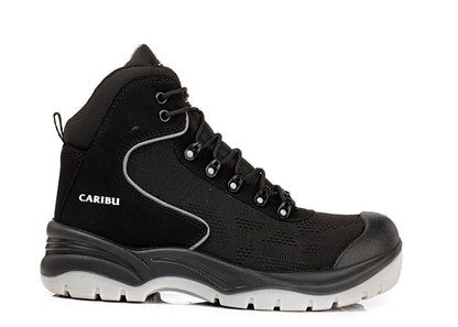 Bota tenis de seguridad dieléctrico inyección directa - Modelo Caribu 317 Negro / Gris