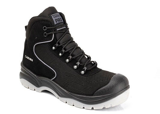 Bota tenis de seguridad dieléctrico inyección directa - Modelo Caribu 317 Negro / Gris