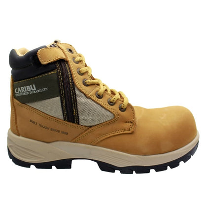 Bota Industrial - Modelo Bota Steel Caribu Nobuck Miel 710 - Vecktoren