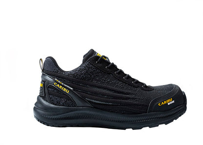 Tenis de seguridad Industrial dieléctrico para hombre - Modelo Caribu 361 Negro / Negro