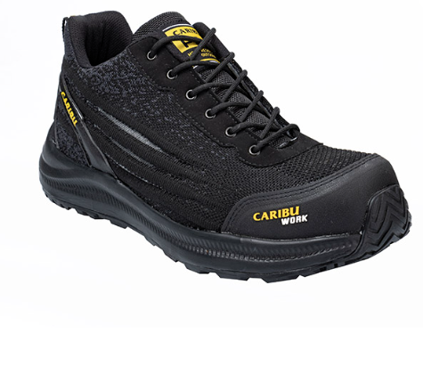 Tenis de seguridad Industrial dieléctrico para hombre - Modelo Caribu 361 Negro / Negro