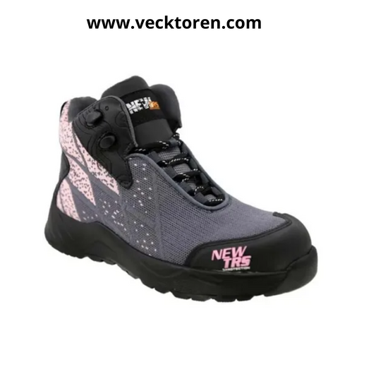 Bota Industrial tipo tenis para dama - Modelo NEW TRS 410 Rosa Gris - Vecktoren