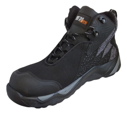 Bota Industrial tipo tenis - Modelo NEW TRS 409 Negro Gris - Vecktoren