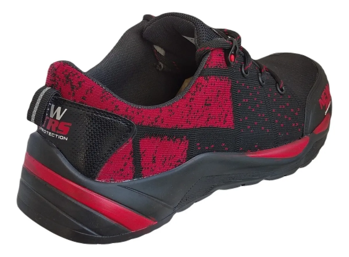 Choclo Industrial tipo tenis - Modelo NEW TRS 410 Negro Rojo - Vecktoren